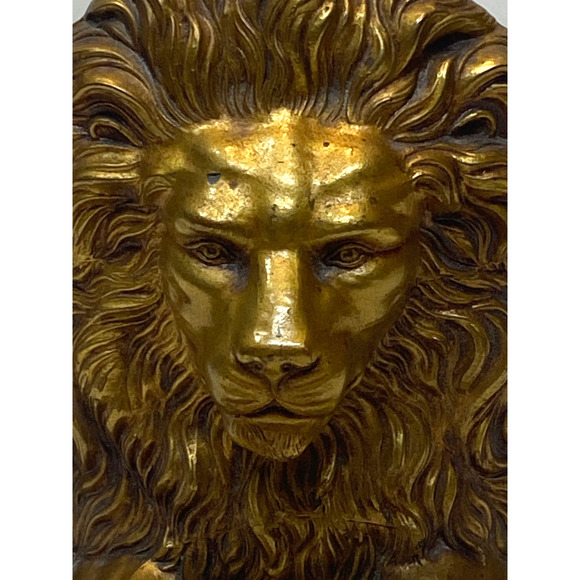 VINTAGE JB 2145 JENNINGS BROTHERS BRONZE LION BOOKEND - Picture 2 of 8